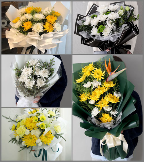 贵州六盘水盘县刘官街道白事花束代送